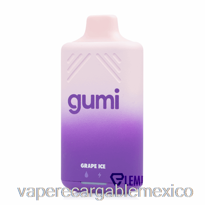 Vape Recargable Gumi Bar 8000 Hielo De Uva Desechable